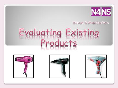 Why do we Evaluate products that are already on the market? When designers are trying to design new products to put on the market, it is very important.