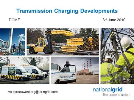 Transmission Charging Developments DCMF3 rd June 2010