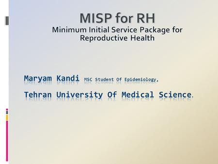 Maryam from Tehran, Iran is MSc student of Epidemiology at Tehran University of Medical Science. She is interested in disaster filed then developed some.