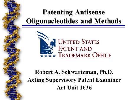 Patenting Antisense Oligonucleotides and Methods