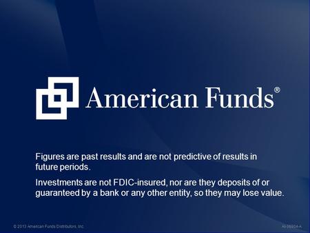 --- Figures are past results and are not predictive of results in future periods. Investments are not FDIC-insured, nor are they deposits of or guaranteed.