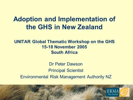 Environmental Risk Management Authority NZ