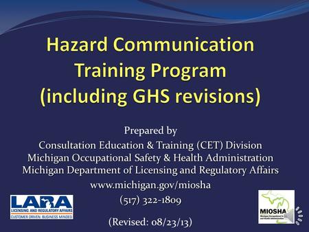 Hazard Communication Training Program (including GHS revisions)