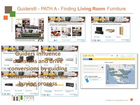 Guiders® - PATH A - Finding Living Room Furniture Guiders influence decisions and drive conversions by guiding consumers through the buying process.