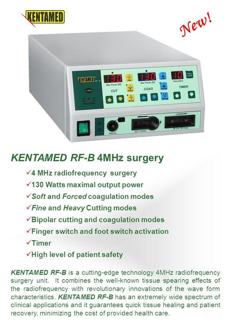 New! KENTAMED RF-B 4MHz surgery 4 MHz radiofrequency surgery