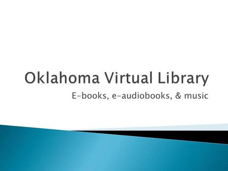 E-books, e-audiobooks, & music. On your computer, use your web browser to go to