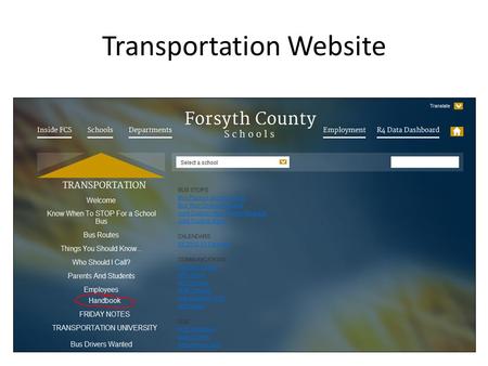 Transportation Website. Documentation on Pre Trip Form Documentation of Pre-trip Form Check mark versus “X” – Drivable = Needs Repaired = “X” – If repaired.