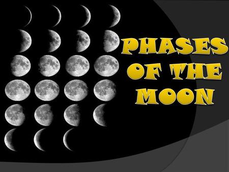 PHASES OF THE MOON.