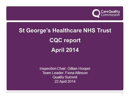 St George’s Healthcare NHS Trust