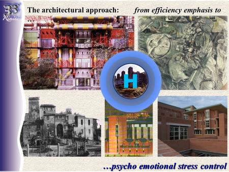 The architectural approach: from efficiency emphasis to … …psycho emotional stress control H.