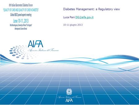 Diabetes Management: a Regulatory view