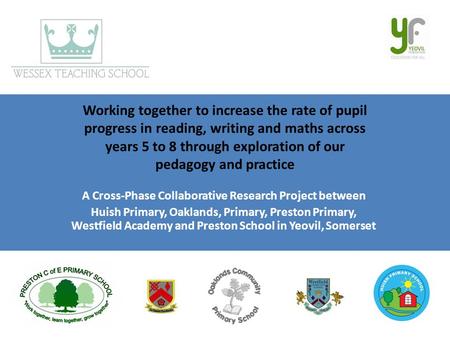 Working together to increase the rate of pupil progress in reading, writing and maths across years 5 to 8 through exploration of our pedagogy and practice.
