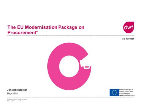 The EU Modernisation Package on Procurement°