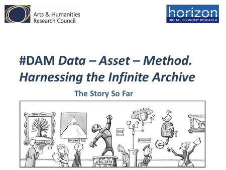 #DAM Data – Asset – Method. Harnessing the Infinite Archive The Story So Far.