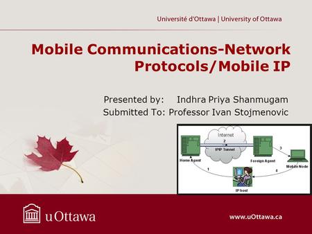 Mobile Communications-Network Protocols/Mobile IP