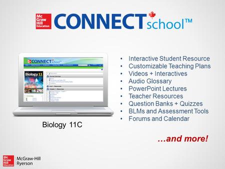 Interactive Student Resource Customizable Teaching Plans Videos + Interactives Audio Glossary PowerPoint Lectures Teacher Resources Question Banks + Quizzes.