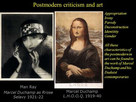 Postmodern criticism and art