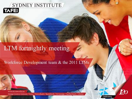 LTM fortnightly meeting Workforce Development team & the 2011 LTMs Celebrating.