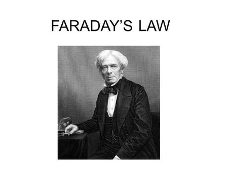 FARADAY’S LAW. Using Faraday’s law, solve problems related to electrolytic cells Additional KEY Terms.