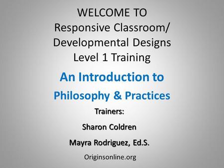 An Introduction to Philosophy & Practices