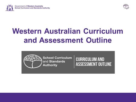 Western Australian Curriculum and Assessment Outline.