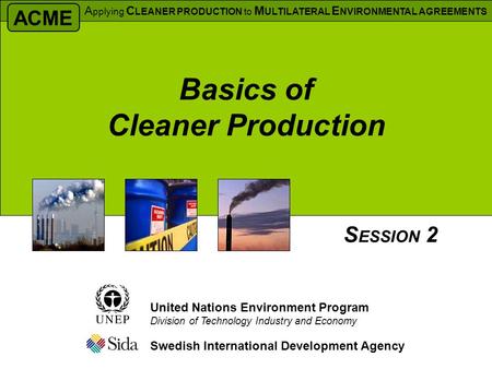 Basics of Cleaner Production