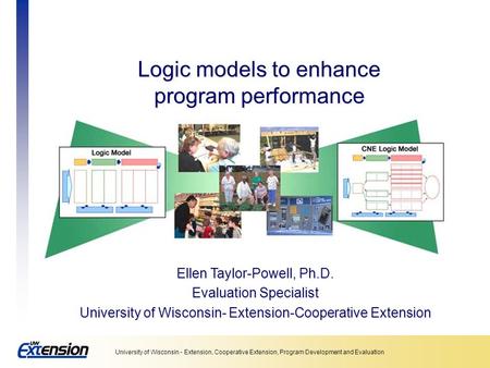 Logic models to enhance program performance