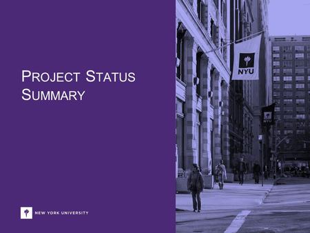 P ROJECT S TATUS S UMMARY. Insert Date Presentation Title Goes Here Sample Project Status/Schedule Summaries In addition to managing a project plan in.
