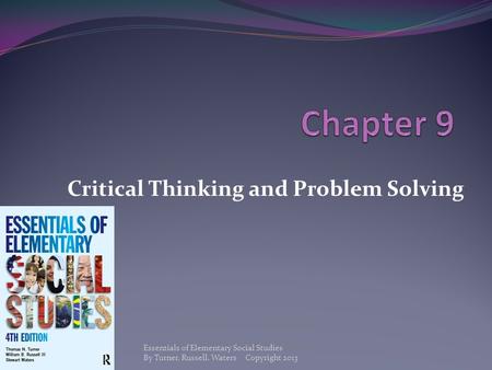 Critical Thinking and Problem Solving