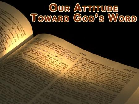 God’s word is Scripture – communication with man 2 Tim. 3:16-17 inspiration, profitable, equips us, complete 2 Pet. 1:19-21 not human will, moved by God.