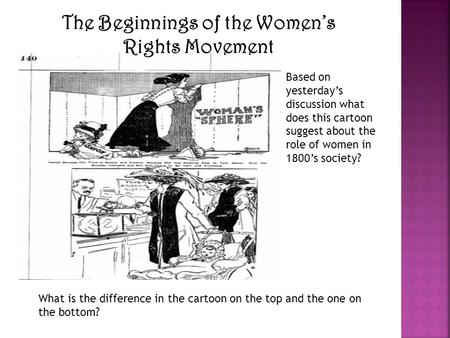 The Beginnings of the Women’s Rights Movement