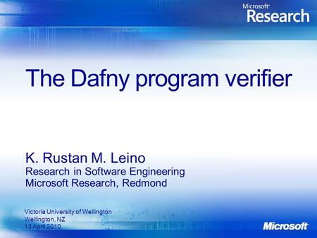 The Dafny program verifier