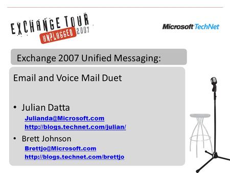 and Voice Mail Duet Julian Datta  Brett Johnson