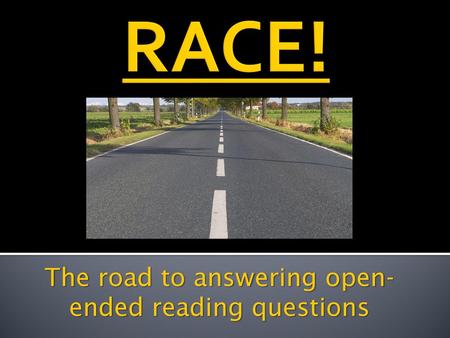 The road to answering open-ended reading questions