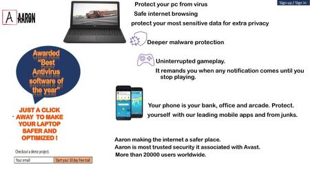 Awarded “Best Antivirus software of the year”