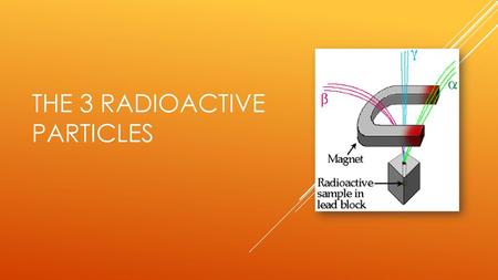 The 3 Radioactive particles