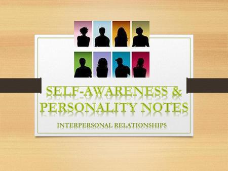 Self-Awareness & Personality Notes