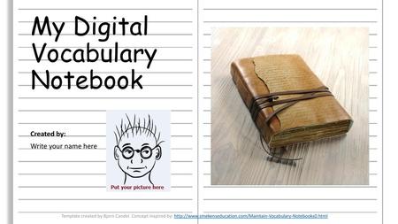 My Digital Vocabulary Notebook