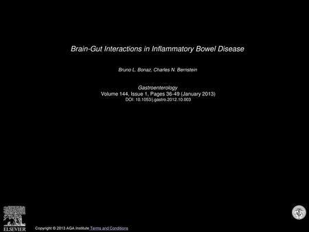 Brain-Gut Interactions in Inflammatory Bowel Disease