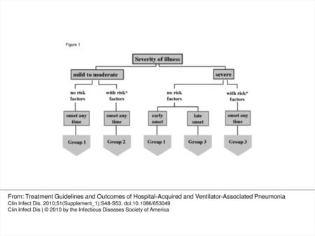 Figure 1. Algorithm for classifying patients with hospital-acquired pneumonia according to the Consensus Statement of the American Thoracic Society. Adapted.
