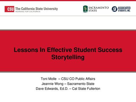 Lessons In Effective Student Success Storytelling