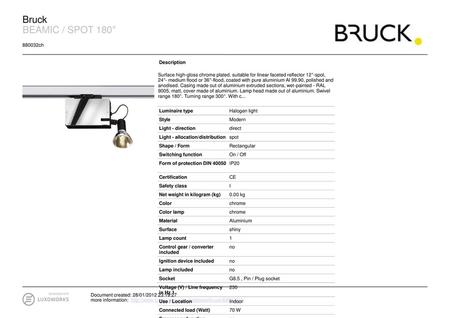 Bruck BEAMIC / SPOT 180° ch Description
