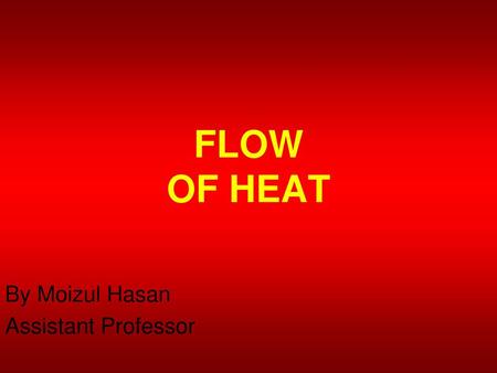 By Moizul Hasan Assistant Professor