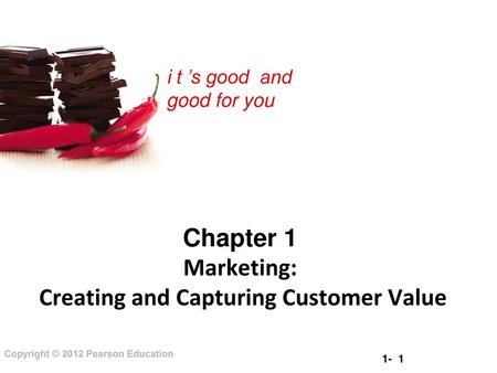 Chapter 1 Marketing: Creating and Capturing Customer Value