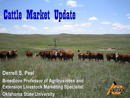 Cattle Market Update Derrell S. Peel