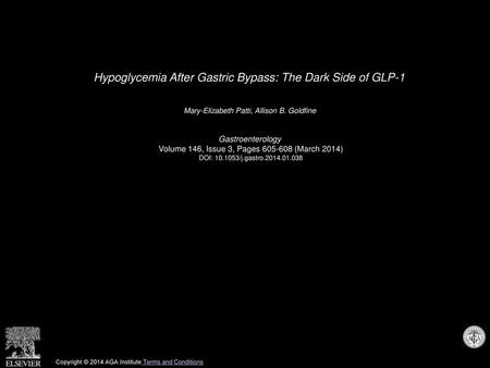 Hypoglycemia After Gastric Bypass: The Dark Side of GLP-1