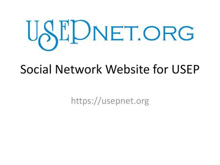 Social Network Website for USEP