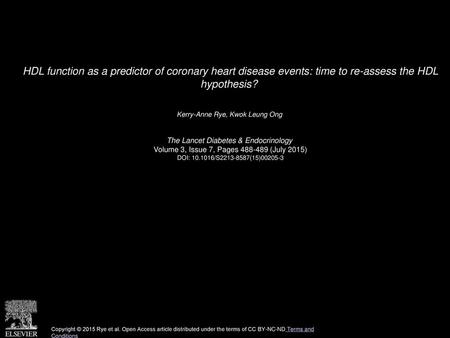 Kerry-Anne Rye, Kwok Leung Ong  The Lancet Diabetes & Endocrinology 