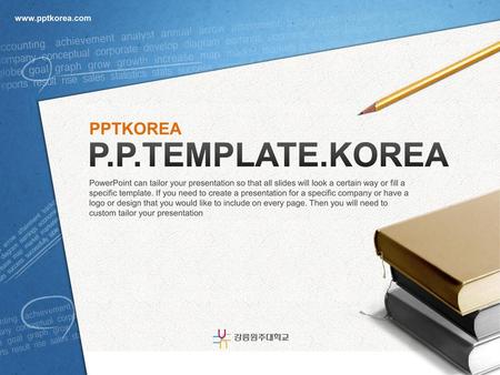 ' LOGO ' P.P.TEMPLATE.KOREA COMPANY LOGOTYPE INSERT PPTKOREA