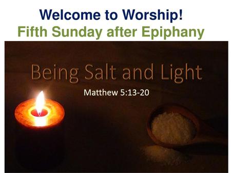 Fifth Sunday after Epiphany